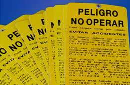 TARJETAS DE ADVERTENCIA 